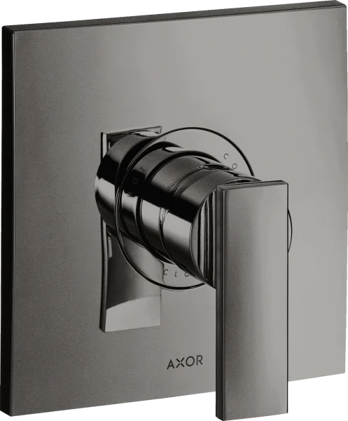 Axor Citterio Single Lever Manual Shower Mixer For Concealed Installation With Lever Handle Polished Black Chrome