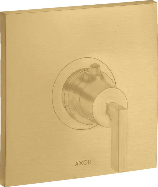 Axor Citterio Thermostatic Mixer Highflow For Concealed Installation With Lever Handle Gold Brushed