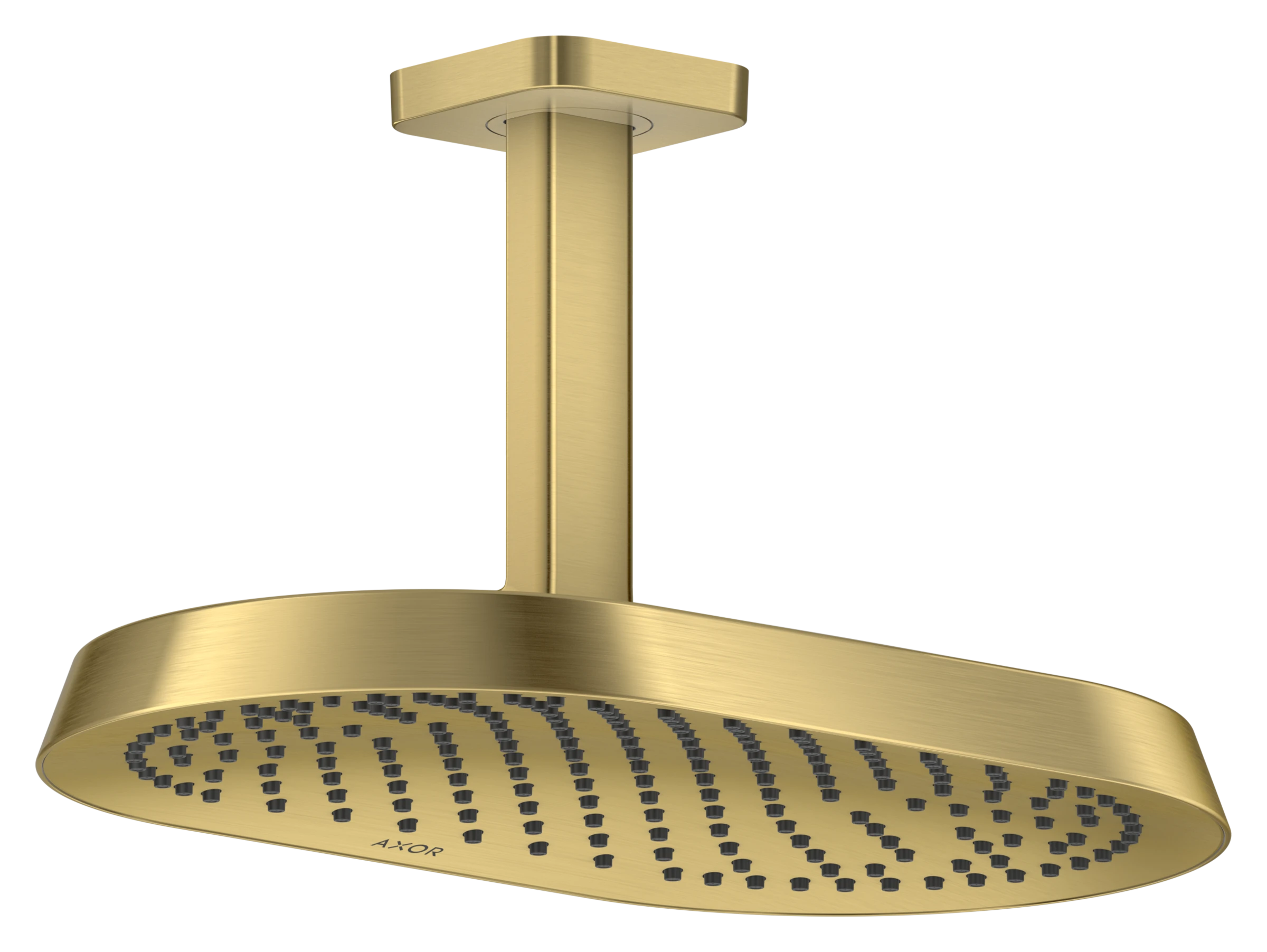 Axor Showersphere Overhead Showers 670 X 390 X 165mm Brass - Brushed