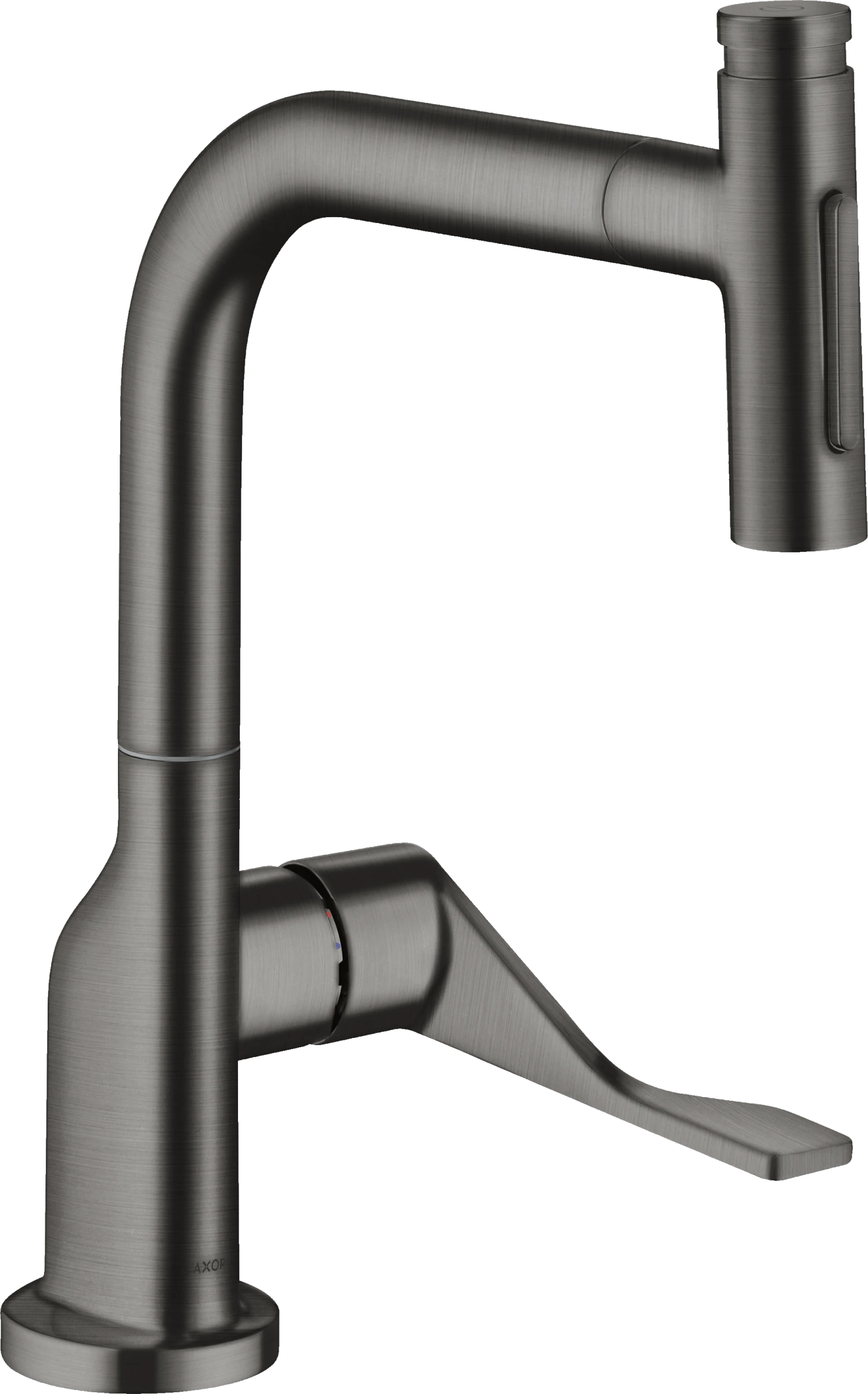 Axor Citterio Single Lever Kitchen Mixer Select 230 2jet With Pull-out Spray Brushed Black Chrome