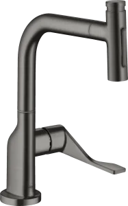 Axor Citterio Single Lever Kitchen Mixer Select 230 2jet With Pull-out Spray Brushed Black Chrome