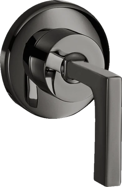Axor Citterio Shut-off Valve For Concealed Installation With Lever Handle Polished Black Chrome