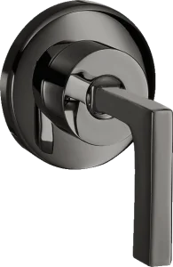 Axor Citterio Shut-off Valve For Concealed Installation With Lever Handle Polished Black Chrome