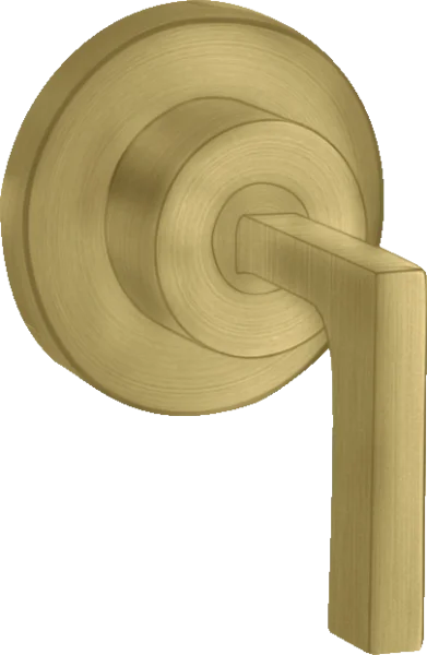 Axor Citterio Shut-off Valve For Concealed Installation With Lever Handle Brushed Brass