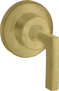 Axor Citterio Shut-off Valve For Concealed Installation With Lever Handle Brushed Brass
