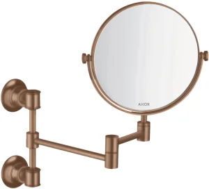 Axor Montreux Shaving Mirror Brushed Red Gold