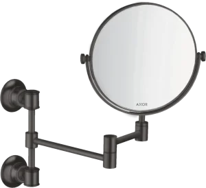 Axor Montreux Shaving Mirror Brushed Black Chrome