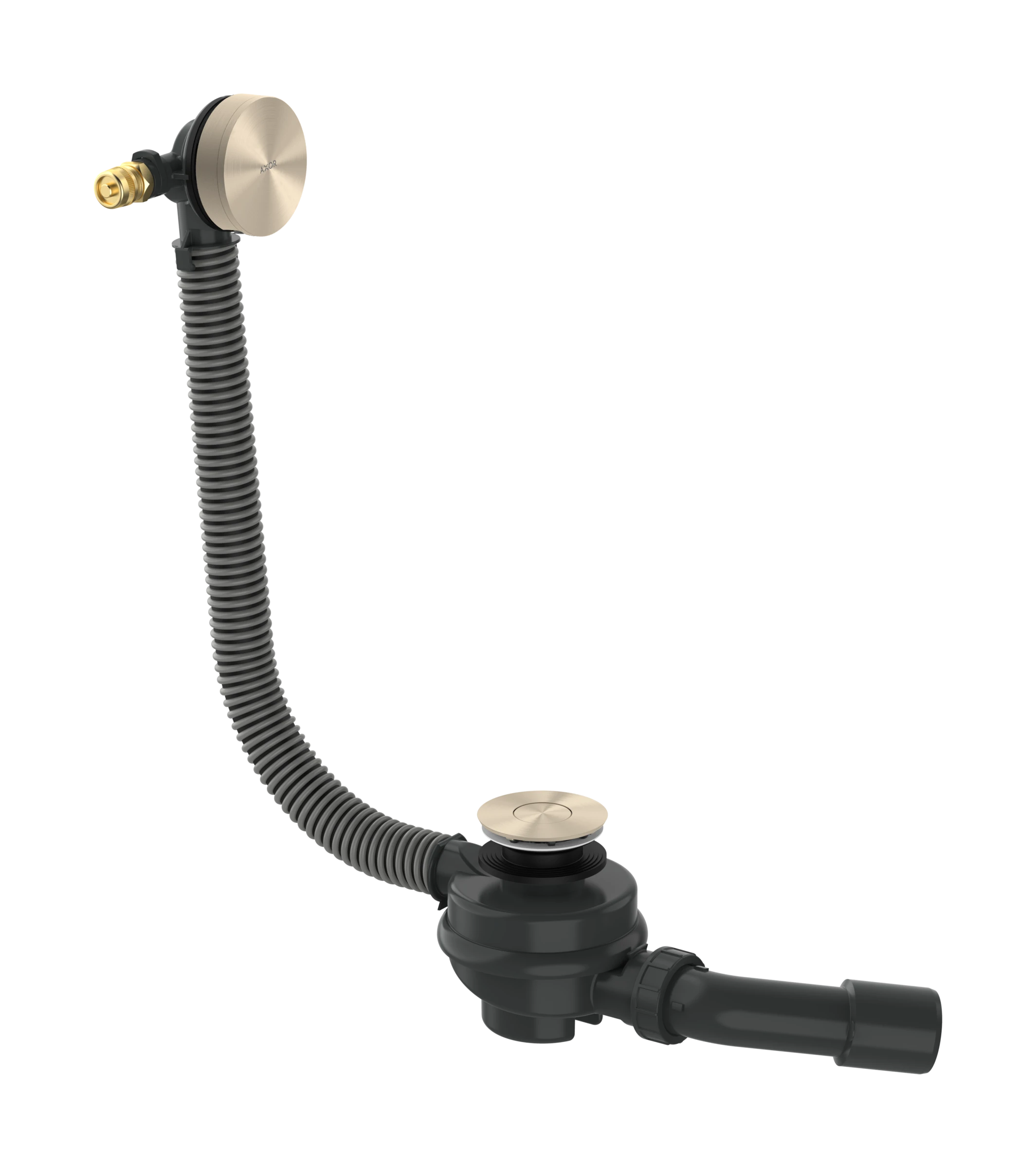 Axor Exafill Complete Set Basic Body And Finish Set With Bath Filler 501 X 263 X 128mm Nickel - Brushed