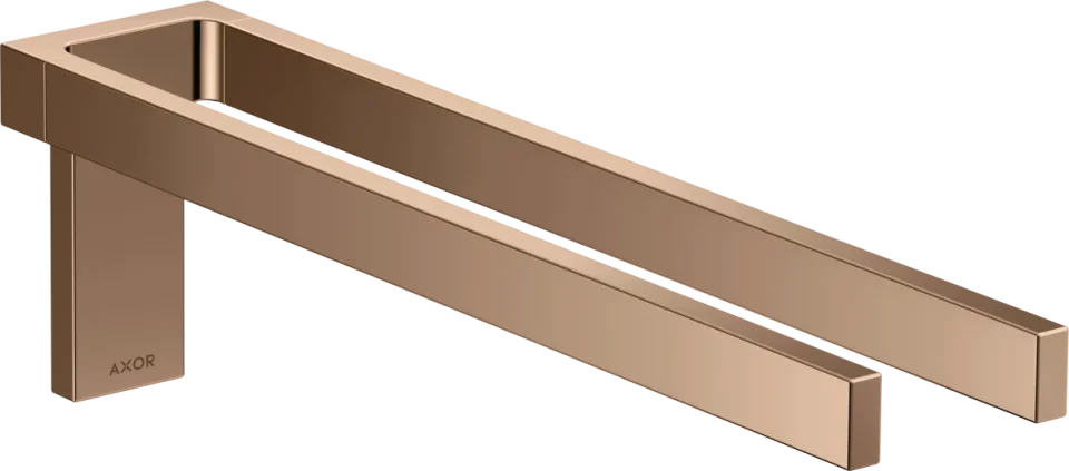 Axor Universal Rectangular Towel Holder 460 X 245 X 105mm Rose Gold/gold - Polished product image - Image 1