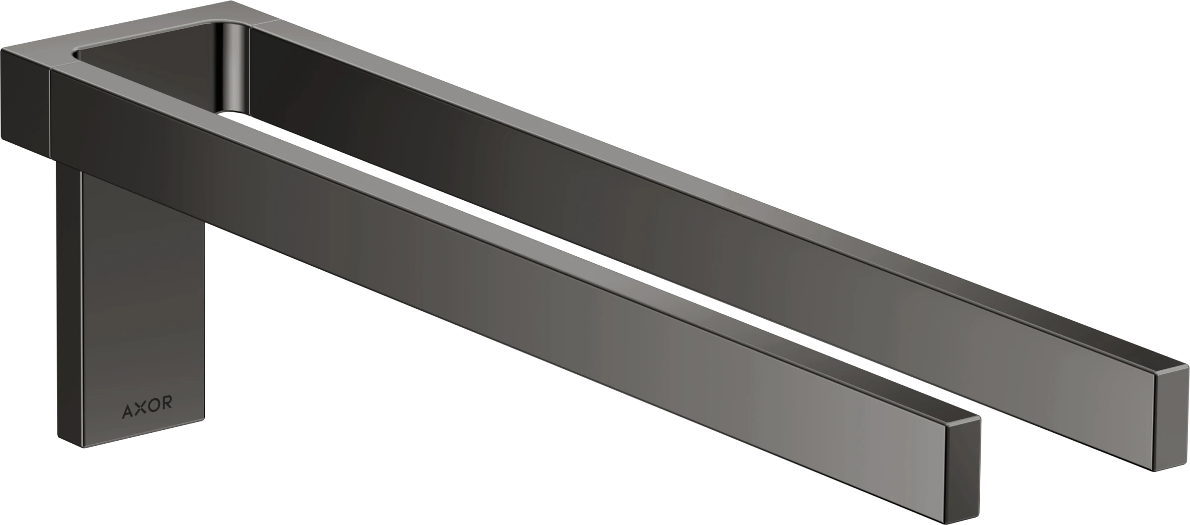 Axor Universal Rectangular Towel Holder 460 X 245 X 105mm Gunmetal/chrome - Polished