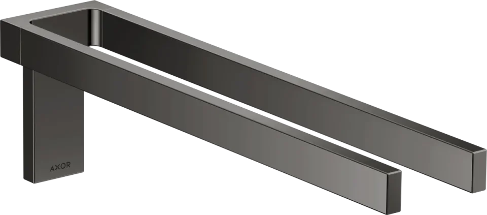 Axor Universal Rectangular Towel Holder 460 X 245 X 105mm Gunmetal/chrome - Polished product image - Image 1