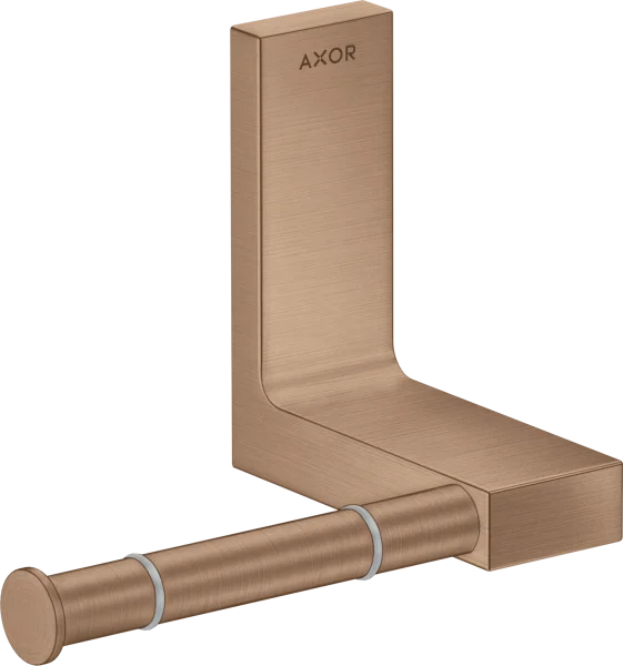 Axor Universal Rectangular Toilet Roll Holders 330 X 217 X 156mm Rose Gold/gold - Brushed