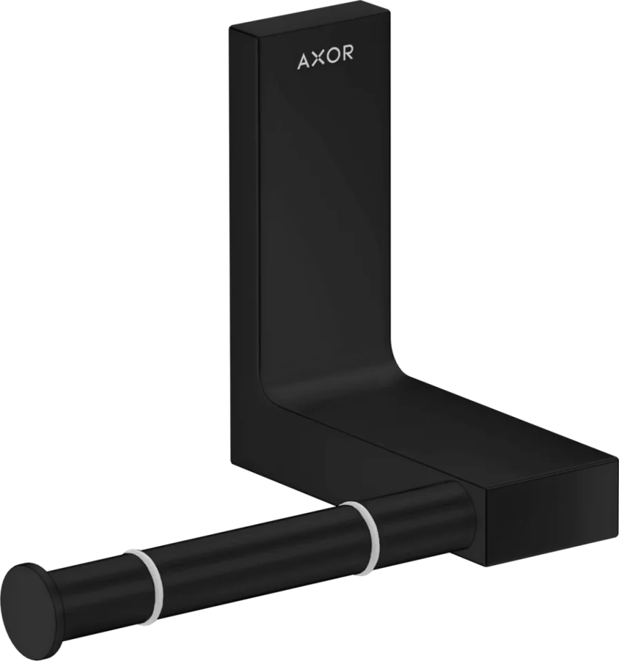 Axor Universal Rectangular Toilet Roll Holders 330 X 220 X 165mm Black - Matt product image - Image 1