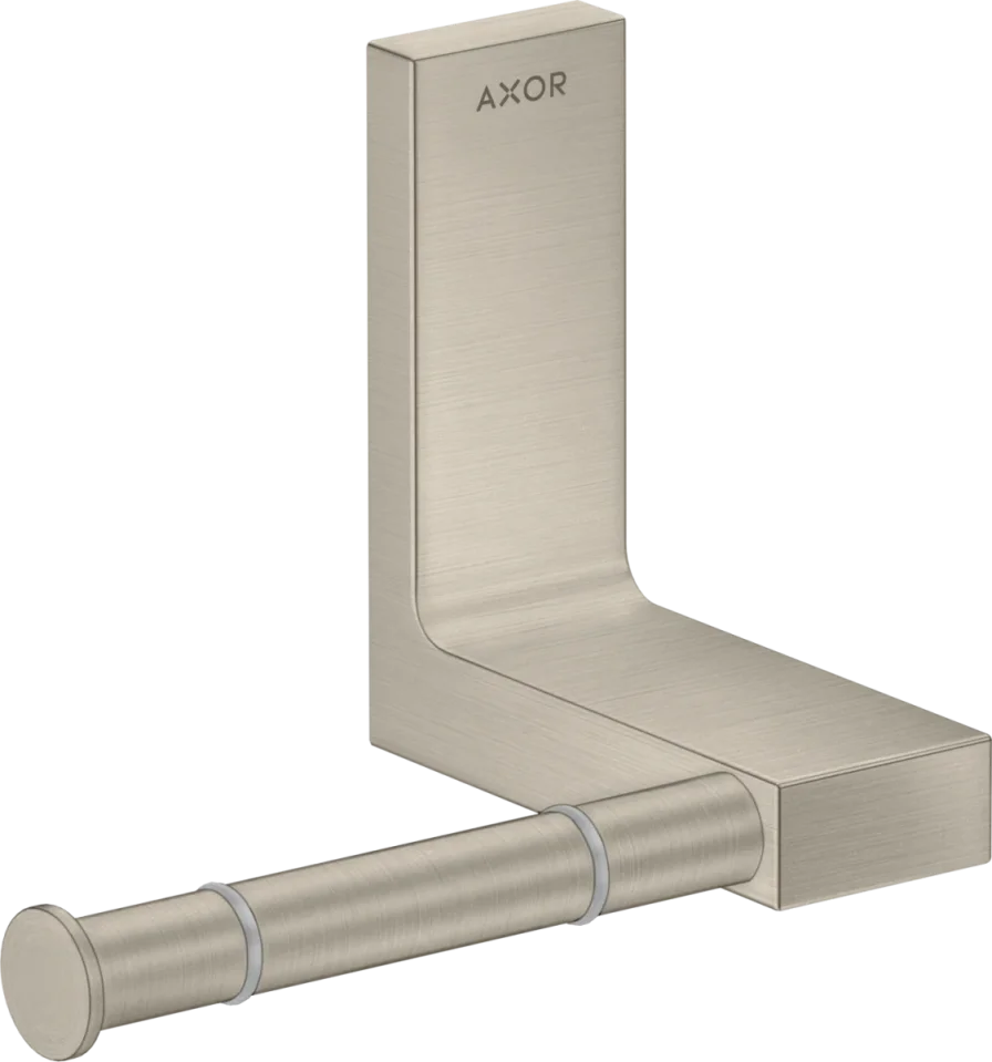 Axor Universal Rectangular Toilet Roll Holders 330 X 217 X 156mm Nickel - Brushed product image - Image 1