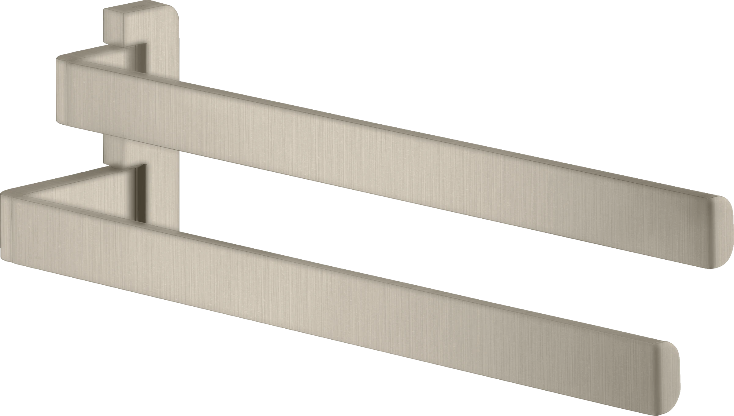 Axor Universal Softsquare Towel Holder Twin-handle Brushed Nickel