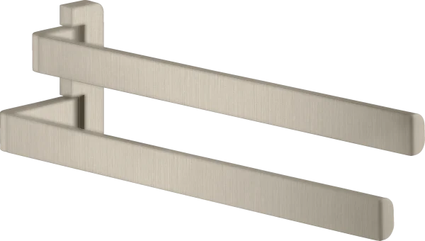 Axor Universal Softsquare Towel Holder Twin-handle Brushed Nickel