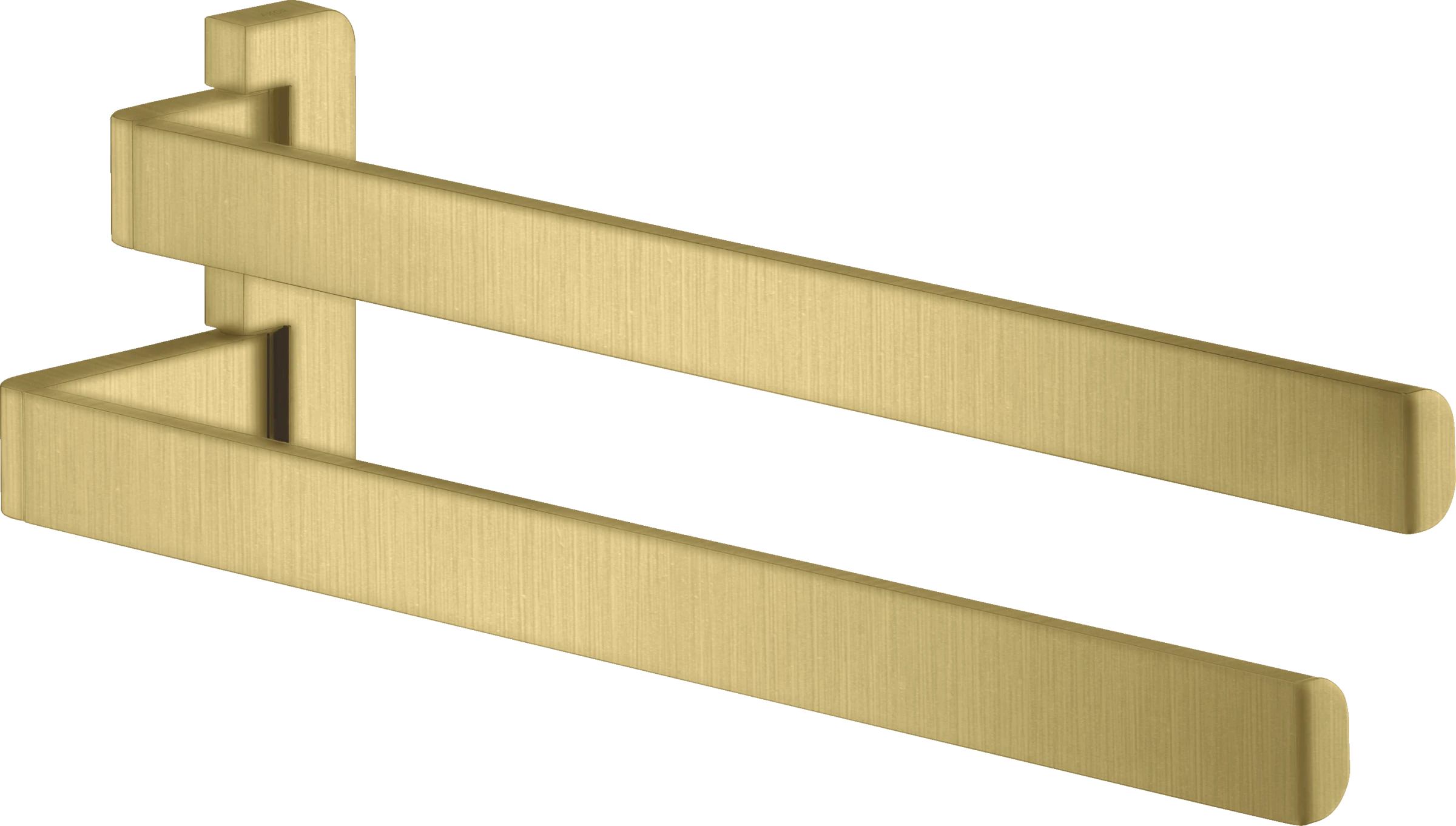 Axor Universal Softsquare Towel Holder Twin-handle Brushed Brass