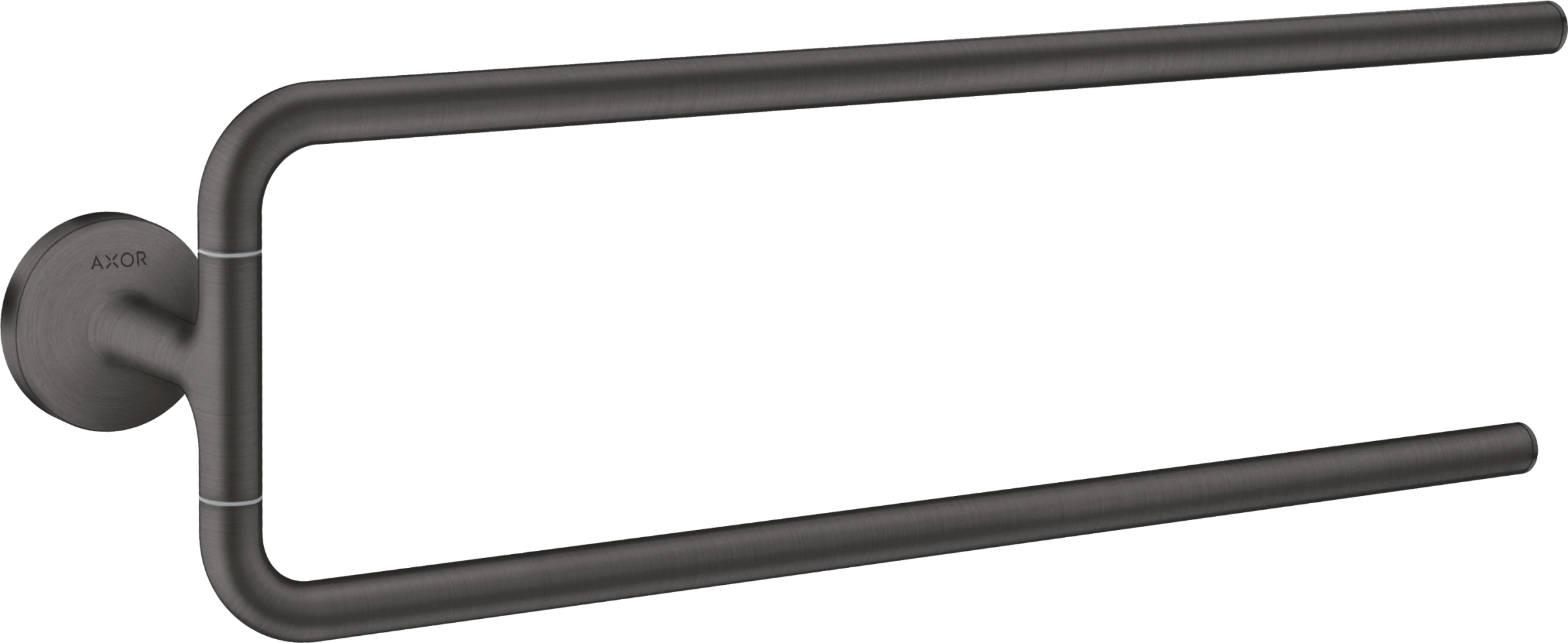 Axor Universal Circular Towel Holder 466 X 130 X 72mm Gunmetal/chrome - Brushed