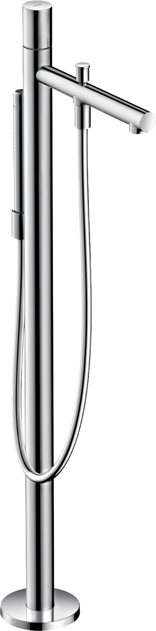 Axor Uno Single Lever Bath Mixer Floor-standing With Zero Handle Stainless Steel
