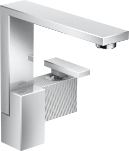 Axor Edge Single Lever Basin Mixer 190 With Push-open Waste - Diamond Cu Chrome