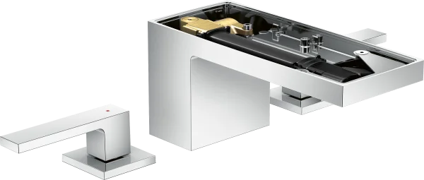 Axor Myedition 3-hole Basin Mixer 70 With Push-open Waste Without Plate Chrome