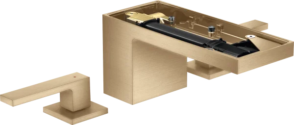 Axor Myedition 3-hole Basin Mixer 70 With Push-open Waste Without Plate Brushed Bronze