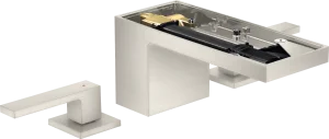 Axor Myedition 3-hole Basin Mixer 70 With Push-open Waste Without Plate Stainless Steel