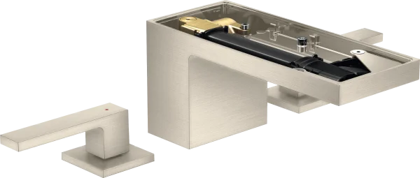 Axor Myedition 3-hole Basin Mixer 70 With Push-open Waste Without Plate Brushed Nickel