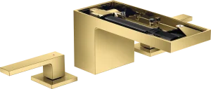 Axor Myedition 3-hole Basin Mixer 70 With Push-open Waste Without Plate Gold Polished