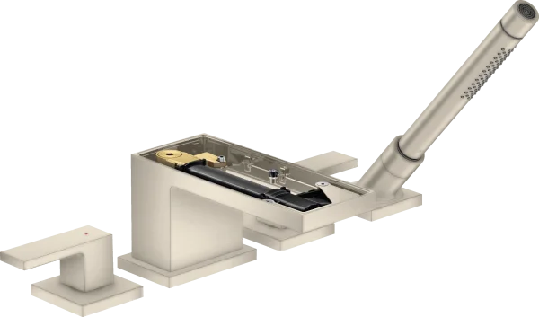 Axor Myedition 4-hole Rim-mounted Bath Mixer Without Plate Brushed Nickel