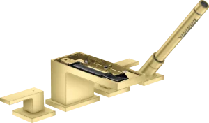 Axor Myedition 4-hole Rim-mounted Bath Mixer Without Plate Brushed Brass