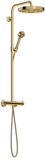 Axor One Showerpipes With Thermostatic Mixer 1020 X 350 X 170mm Gold - Polished