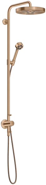 Axor One Showerpipes With Thermostatic Mixer 1015 X 350 X 170mm Rose Gold/gold - Brushed