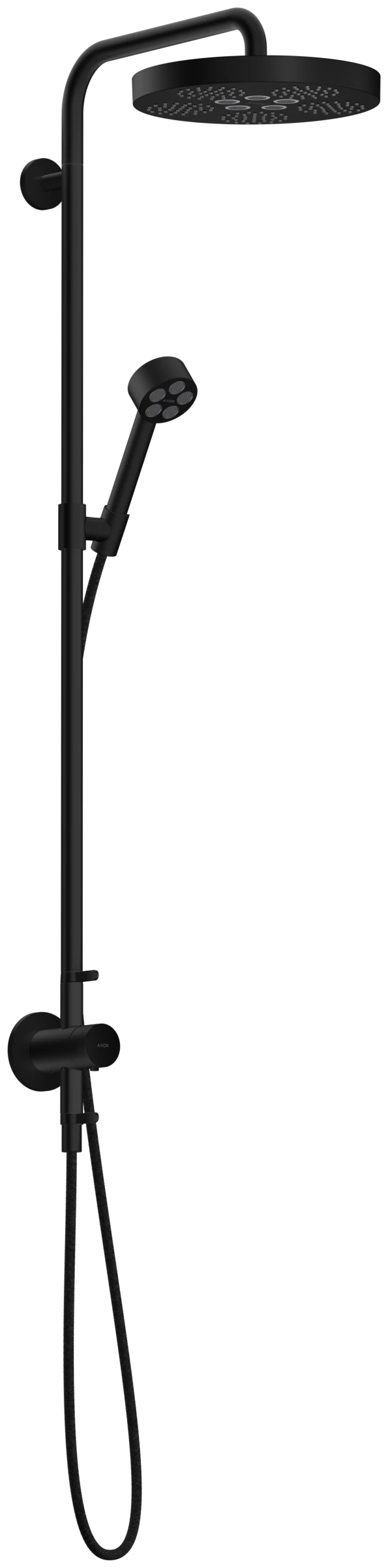 Axor One Showerpipes With Thermostatic Mixer 1015 X 350 X 170mm Black - Matt