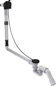 Axor Basic Set For Bath Filler With Waste And Overflow 500 X 320 X 90mm Black - Matt