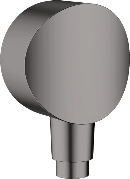 Hansgrohe Fixfit Wall Outlet S With Non-return Valve And Synthetic Joint Brushed Black Chrome