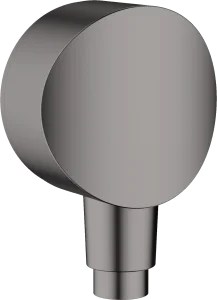 Hansgrohe Fixfit Wall Outlet S With Non-return Valve And Synthetic Joint Brushed Black Chrome