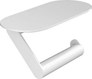 Hansgrohe Wallstoris Toilet Paper Holder With Shelf Matt White