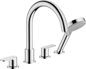Hansgrohe Vernis Blend 4-hole Rim Mounted Bath Mixer Chrome