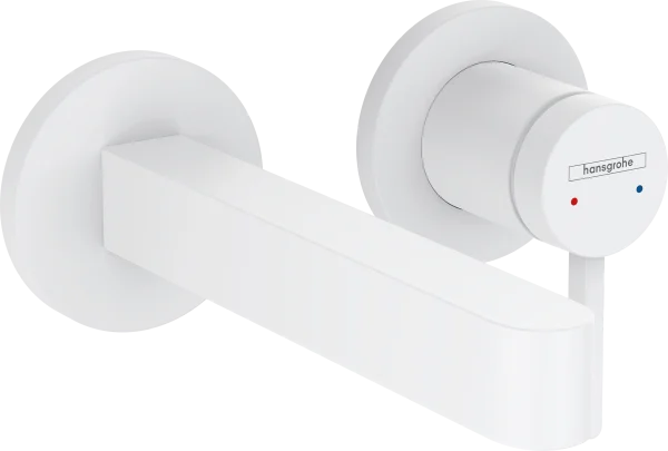 Hansgrohe Finoris Single Lever Basin Mixer For Concealed Installation Wall-mounted With Spout 168 Mm Matt White