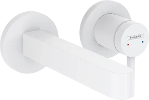Hansgrohe Finoris Single Lever Basin Mixer For Concealed Installation Wall-mounted With Spout 168 Mm Matt White