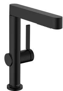 Hansgrohe Finoris Single Lever Basin Mixer 230 With Pull-out Spray, 2jet And Push-open Waste Set Matt Black