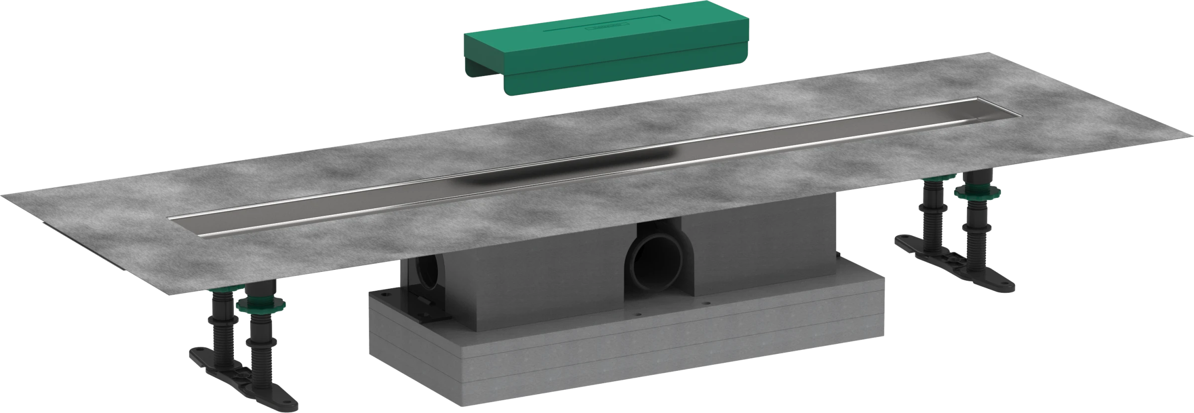 Hansgrohe Ubox Universal Complete Set For Standard Installation - 800 For Shower Drains Finish Sets