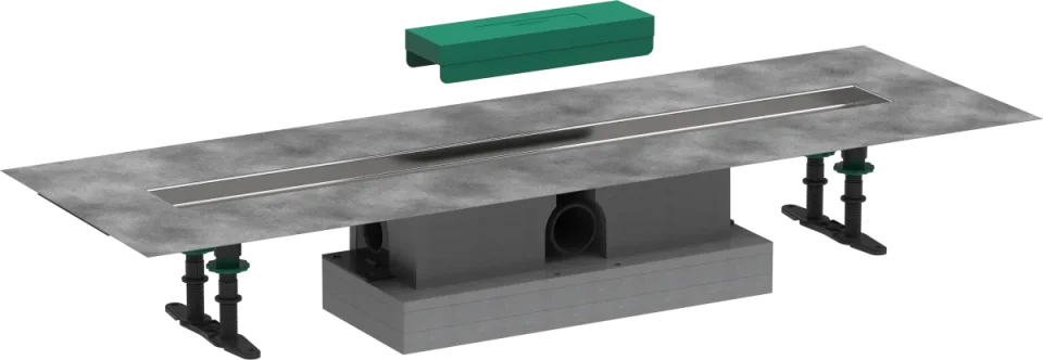 Hansgrohe Ubox Universal Concealed Basic Set Shower Wastes 983 X 155 X 132mm product image - Image 1