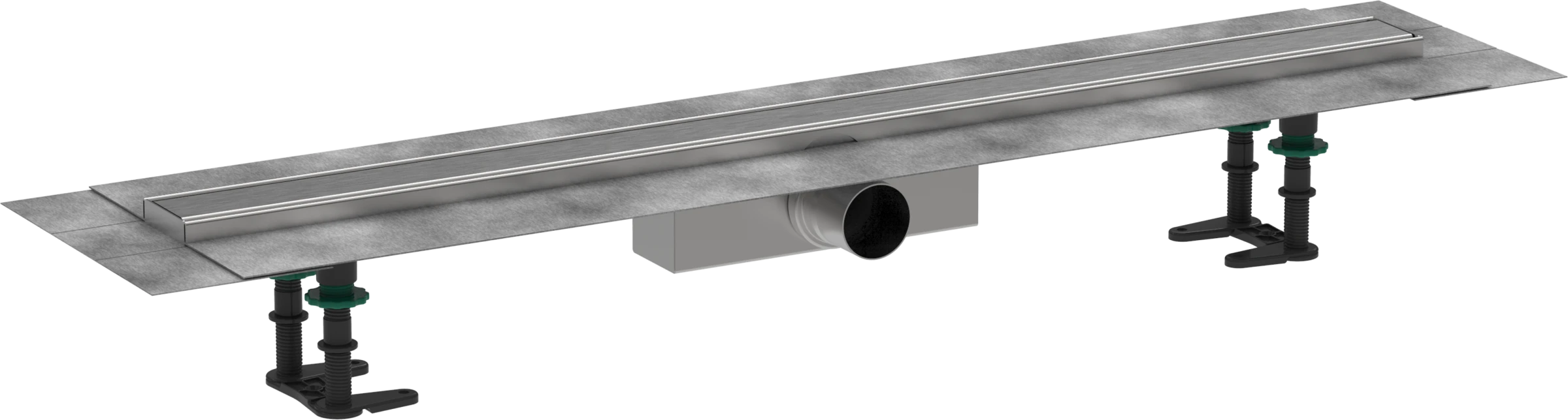 Hansgrohe Raindrain Compact Shower Wastes 1083 X 155 X 132mm Stainless Steel - Brushed