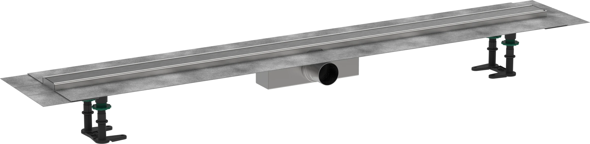 Hansgrohe Raindrain Compact Shower Wastes 1383 X 155 X 132mm Stainless Steel - Brushed