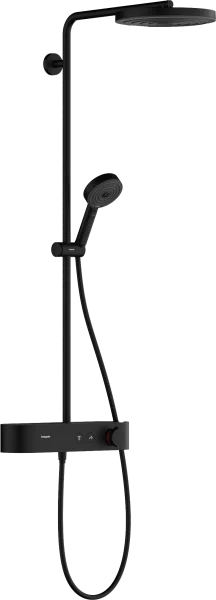 Hansgrohe Pulsify S Showerpipes With Thermostatic Mixer 1174 X 360 X 165mm Black - Matt