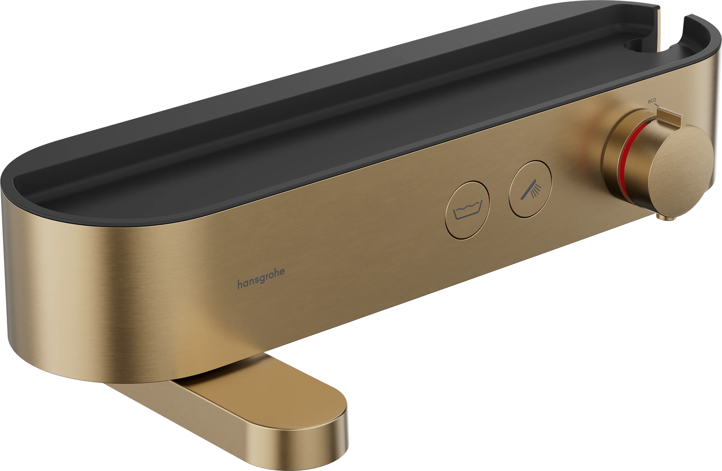 Hansgrohe Showertablet Select Thermostatic Bath Filler Mixer Exposed 430 X 164 X 260mm Bronze - Brushed