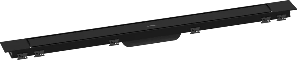 Hansgrohe Raindrain Match Plus Finish Sets Shower Wastes 1082 X 164 X 83mm Black - Matt product image - Image 1