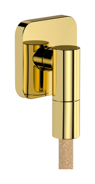 Hansgrohe Fixfit Fine Q Wall Outlet 97 X 83 X 65mm Gold - Polished